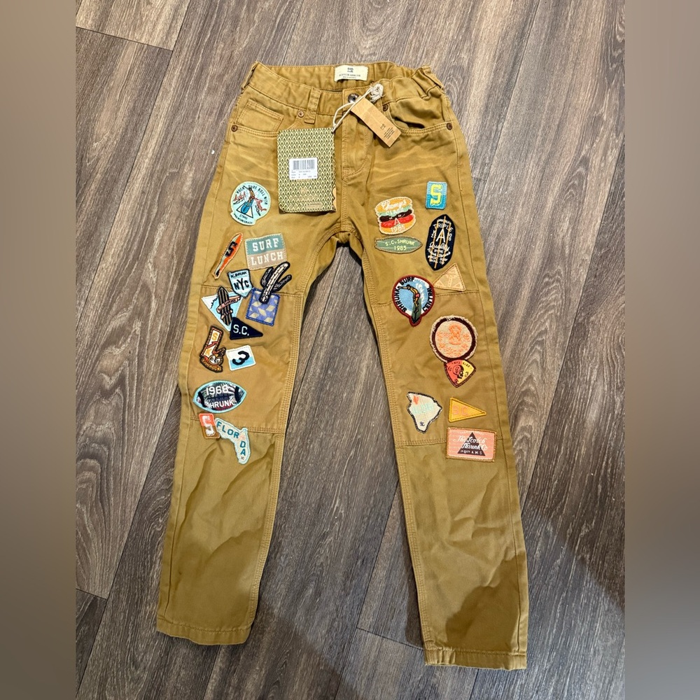 Scotch Shrunk Brown Trousers with Colorful NWT! Details